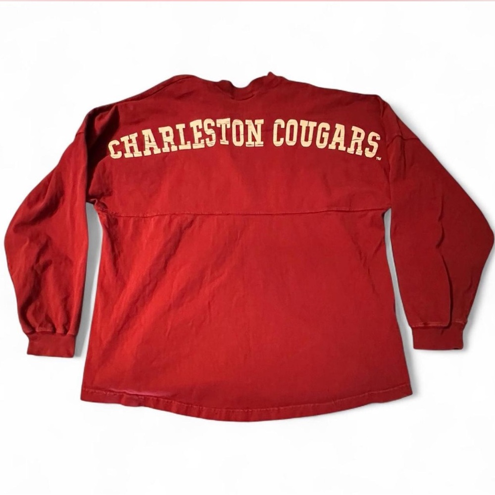 Spirit Red College of Charleston back print tee